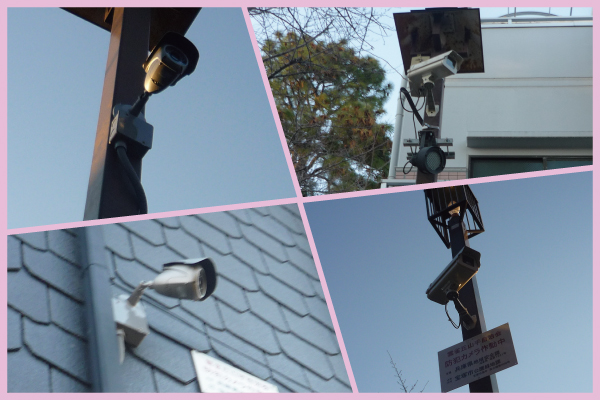 宝塚市の自治会で公園の防犯対策に設置した防犯カメラ設置事例